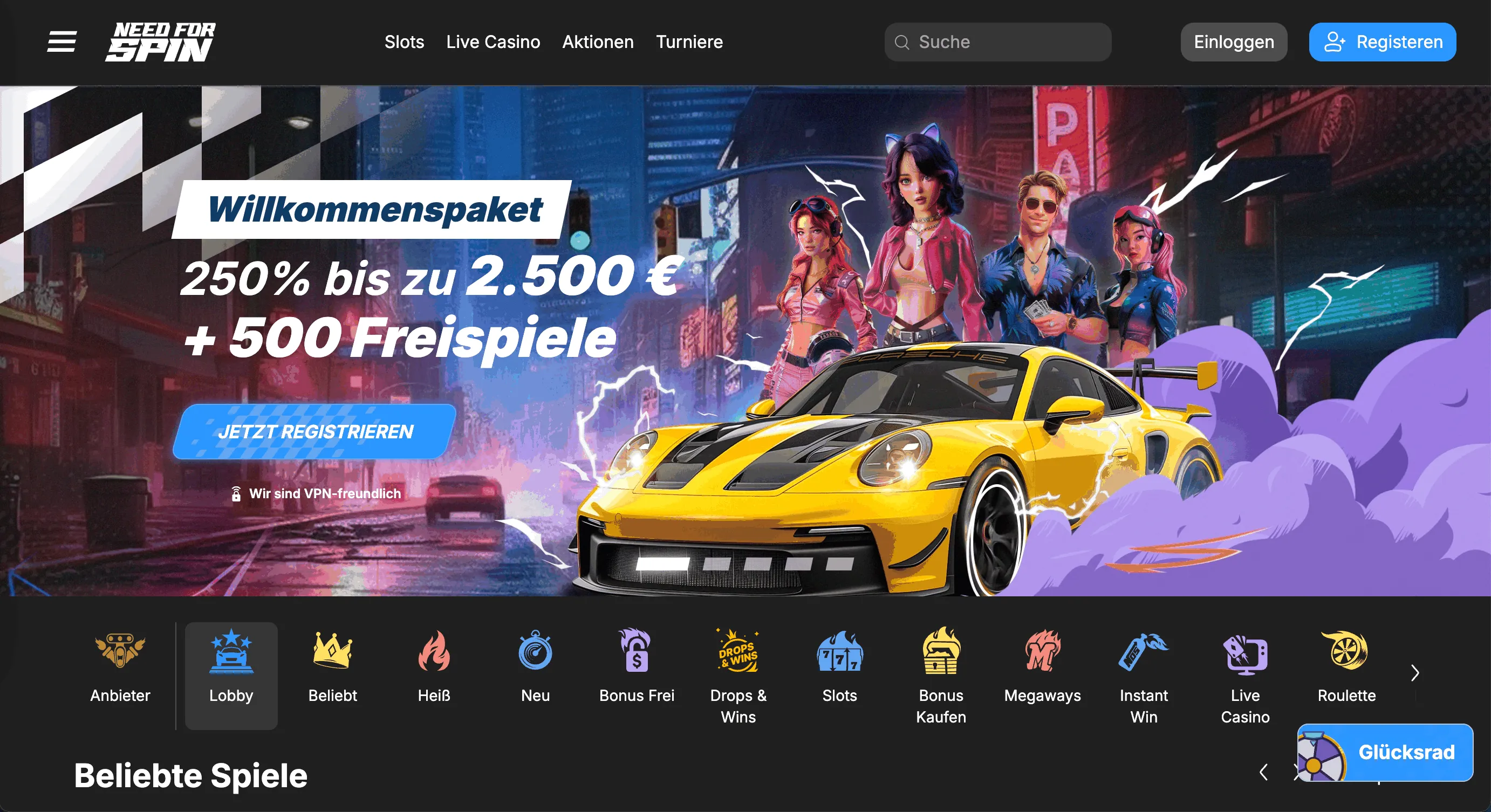 Need for Spin Casino Webseite Need for Spin Online Casino